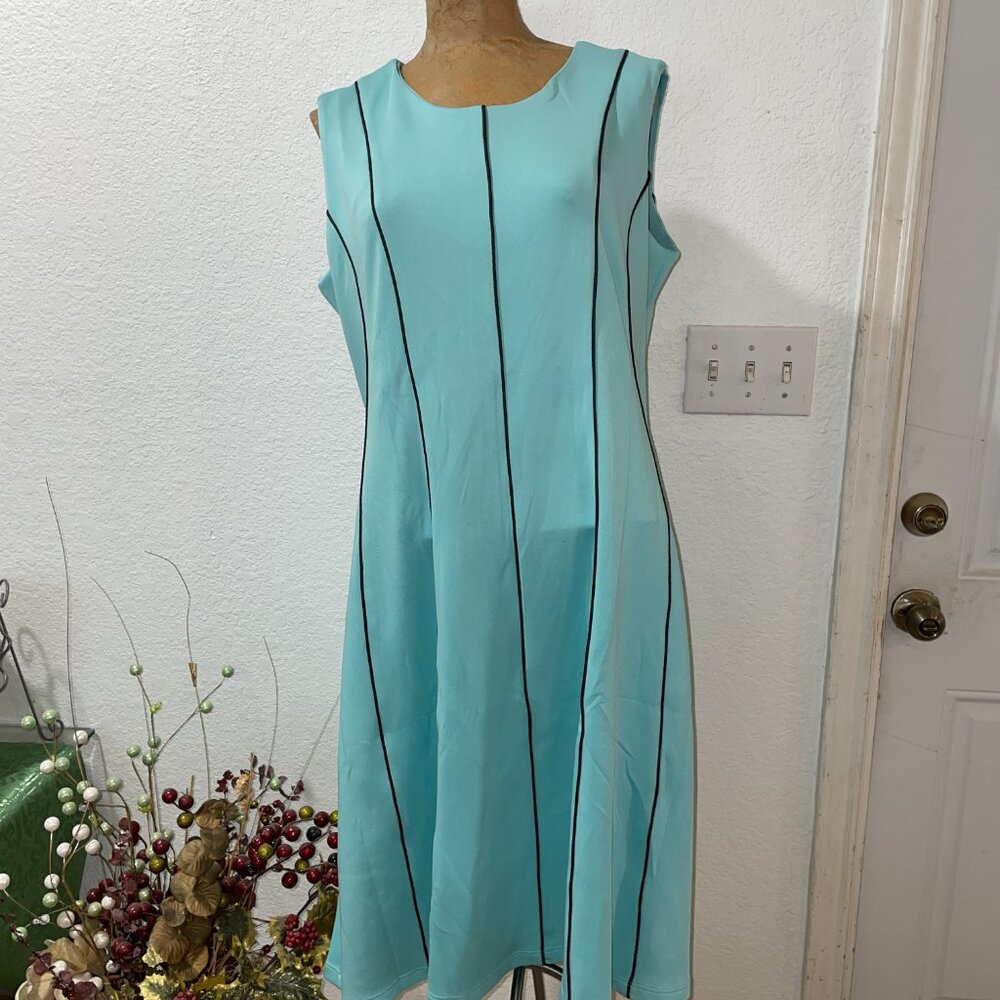 NWT Aqua Blue Dress and Jacket ANTHONY RICHARDS L 14